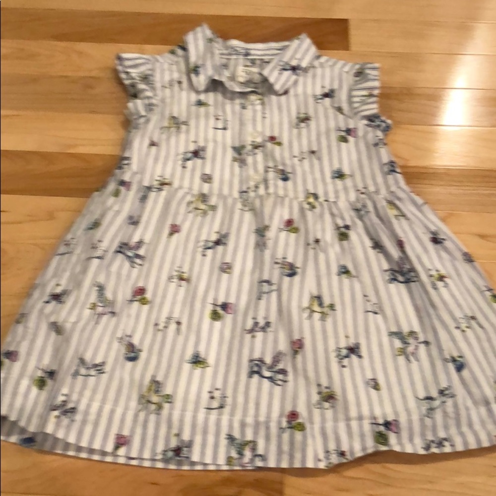 Gap unicorn striped 2T shirt Dress
